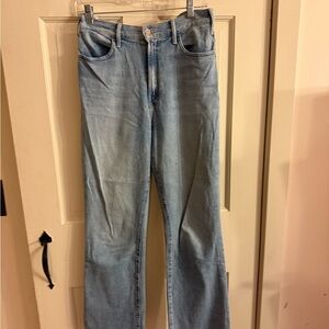 MOTHER Women's Light Blue Straight Leg Jeans